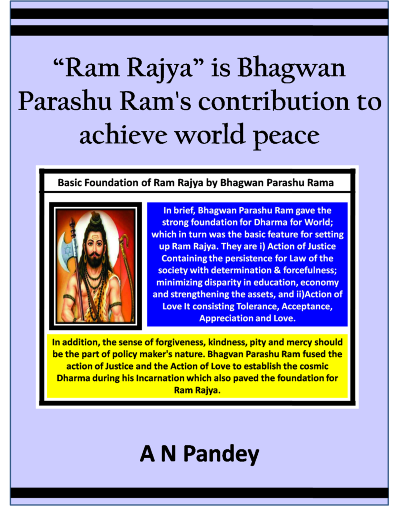 Ram Rajya is Bhagwan Parashu Ram’s contribution to achieve world peace ...